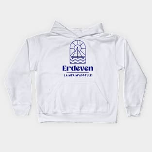 Erdeven the sea calls me - Brittany Morbihan 56 Sea Holidays Beach Kids Hoodie